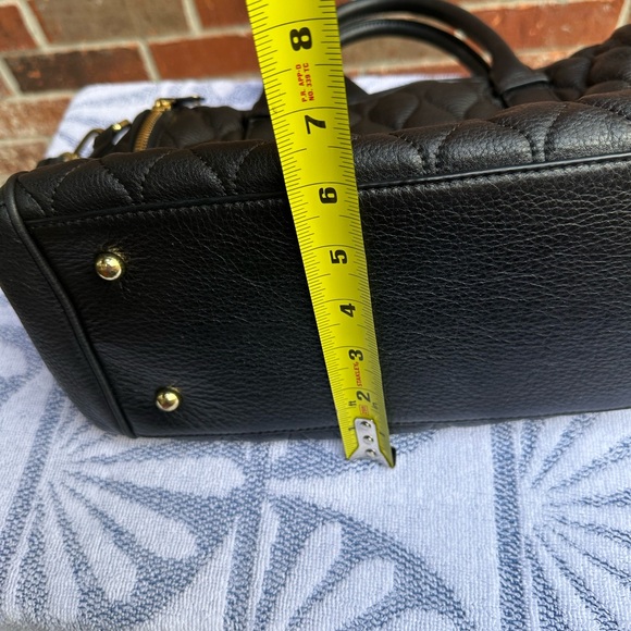 Vera Bradley Leather Marlo Satchel in Black - Picture 4 of 11